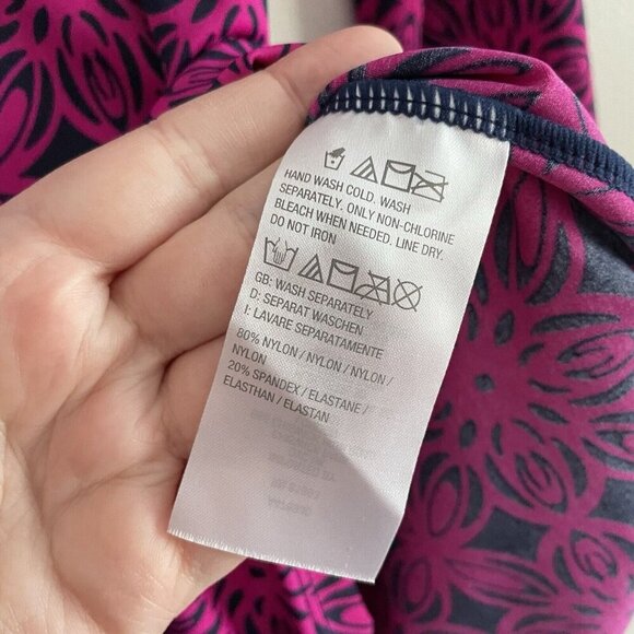 AmberNoon II By Dr. Erum Ilyas Sz XS Berry Tile Half-Zip Swim Cover-Up Dress NWT - Picture 12 of 14